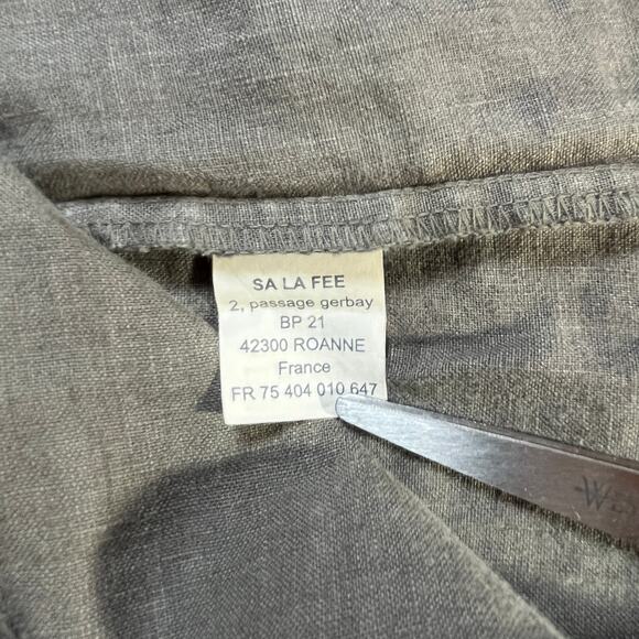 La Fée Maraboutée Roanne Dress Womens S Gray Floral Linen Sleeveless Vacation - Picture 7 of 11